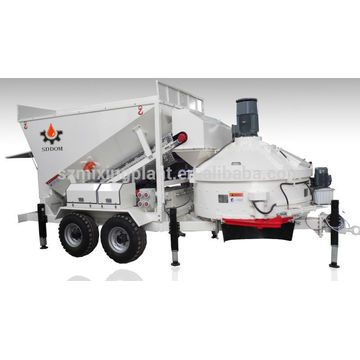 oversea service center mobile mini concrete batching plant for sale 10m3/h